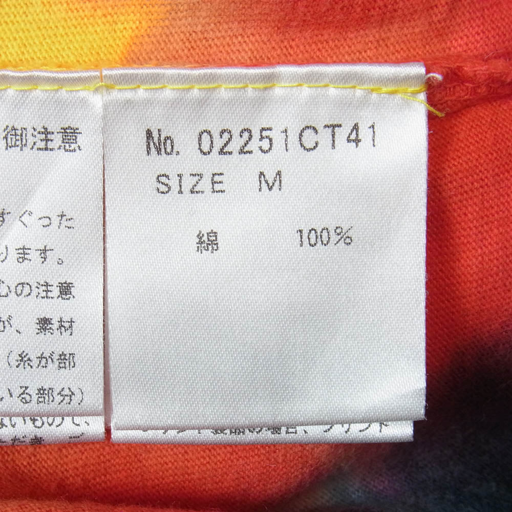 HYSTERIC GLAMOUR ヒステリックグラマー 02251CT41 HYSTERIC BAND タイダイ柄 プリント Tシャツ 半袖 カットソー マルチカラー系 M【中古】