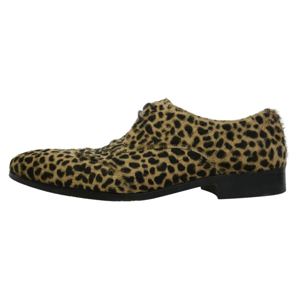 HYSTERIC GLAMOUR ヒステリックグラマー ハラコ レオパード柄 ダービーシューズ マルチカラー系 26【中古】
