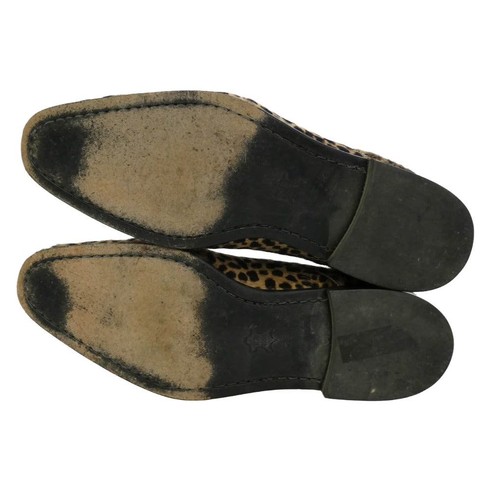 HYSTERIC GLAMOUR ヒステリックグラマー ハラコ レオパード柄 ダービーシューズ マルチカラー系 26【中古】