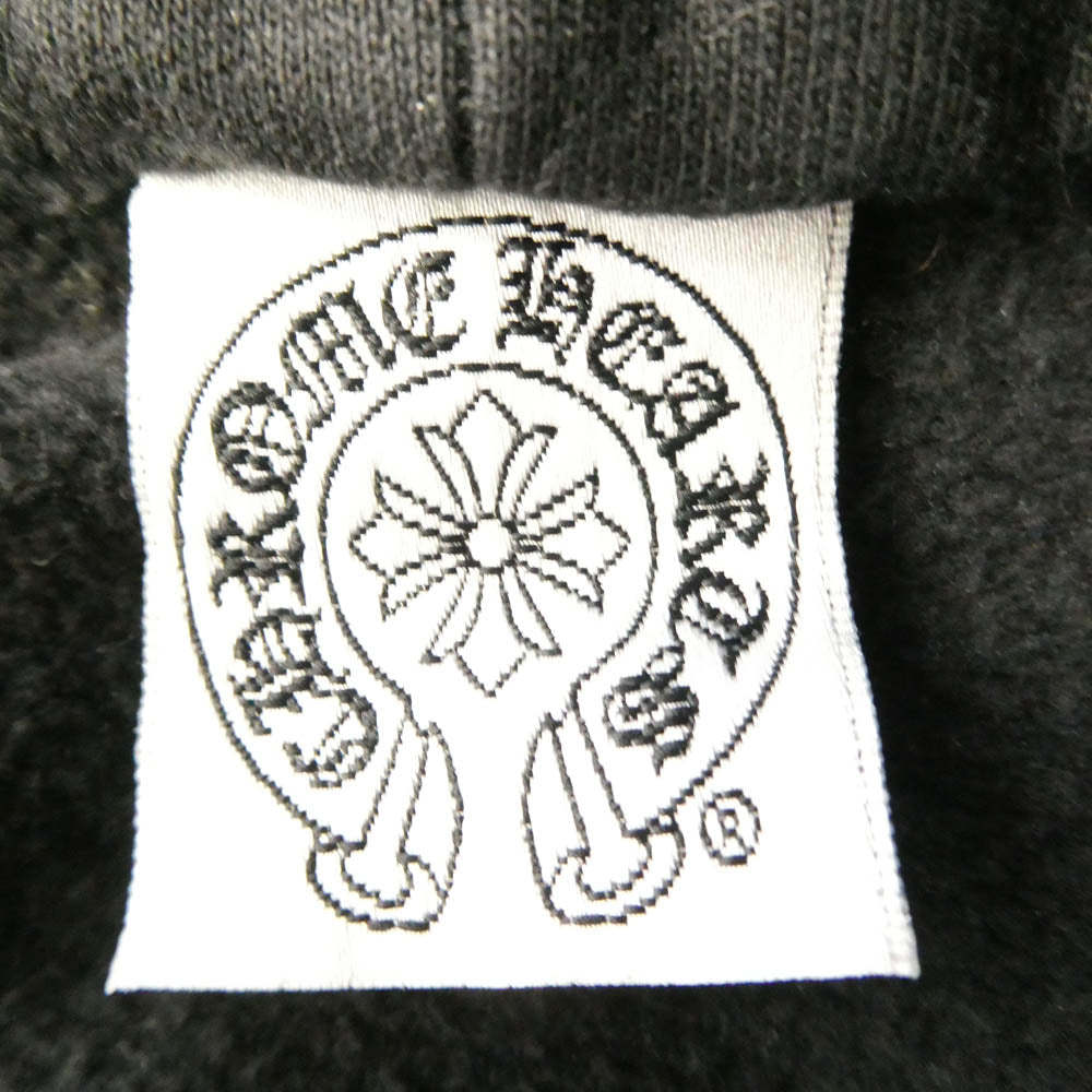 CHROME HEARTS クロムハーツ（原本無） CH PLUS ZIP Hoodie OLD CHプラスプリント バックフローラル ダガー ジップアップ フーディ パーカー ブラック系 XS【中古】 CHROME HEARTS クロムハーツ（原本無） CH PLUS ZIP Hoodie OLD CH