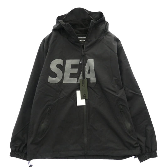 WIND AND SEA ウィンダンシー 24SS WDS-O-SIG-24-Q3-JK-01 Water Repellent Jacket フーデッド ロゴ ダブルジップ ジャケット ブラック系 M【中古】