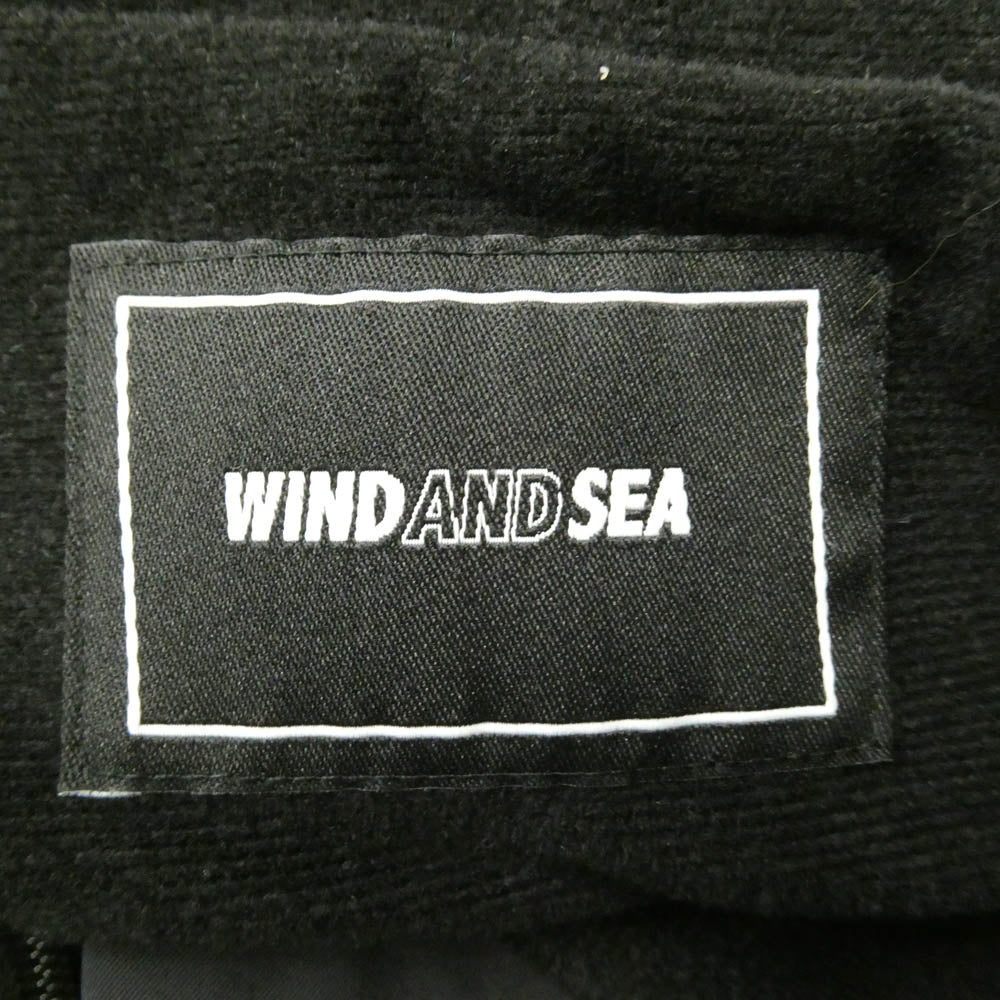 WIND AND SEA ウィンダンシー 24SS WDS-O-SIG-24-Q3-JK-01 Water Repellent Jacket フーデッド ロゴ ダブルジップ ジャケット ブラック系 M【中古】