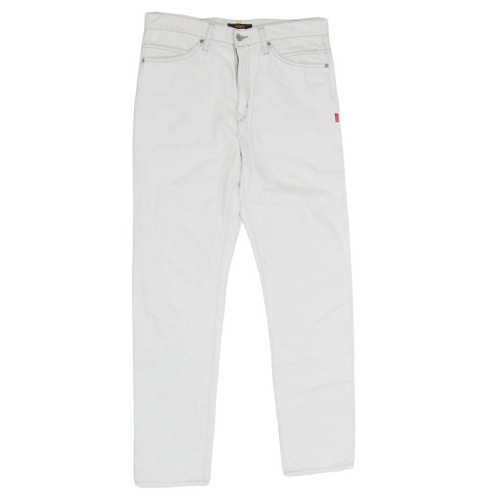 WTAPS ダブルタップス 17AW 172WVDT-PTM03 BLUES SKINNY WASHED ウォッシュ加工 スキニー ストレート デニム パンツ ホワイト系 M【中古】