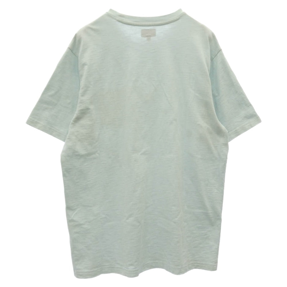 Supreme シュプリーム S/S Pocket Tee ロゴ刺繍 ポケット 半袖 Tシャツ カットソー ライトブルー系 L【中古】