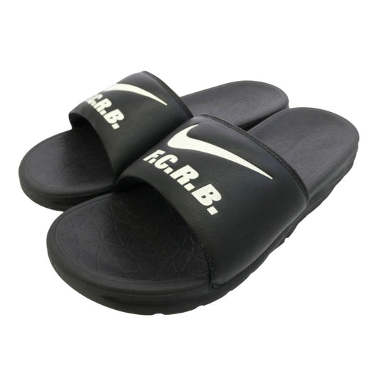 NIKE ナイキ F.C.R.B. エフシーアールビー 812820-010 × F.C.REAL BRISTOL BENASSI SOLARSOFT SLIDE SLD2 エフシーアールビー ブリストル ベナッシ スライド サンダル ブラック系 27cm【極上美品】【中古】