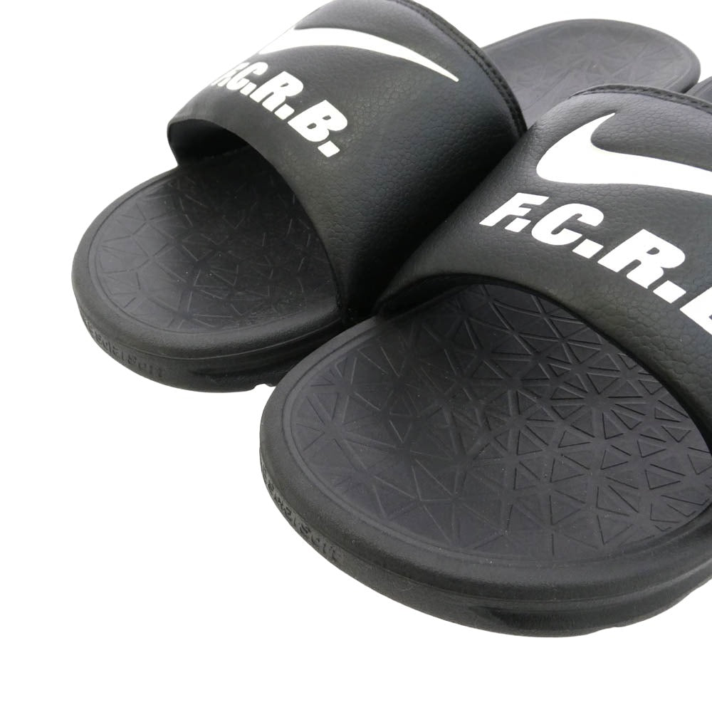 NIKE ナイキ F.C.R.B. エフシーアールビー 812820-010 × F.C.REAL BRISTOL BENASSI SOLARSOFT SLIDE SLD2 エフシーアールビー ブリストル ベナッシ スライド サンダル ブラック系 27cm【極上美品】【中古】
