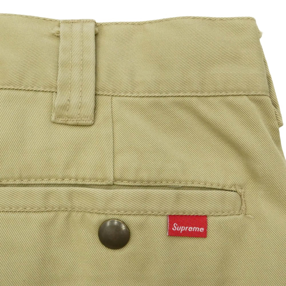 Supreme シュプリーム Chino Work Pants ピスタグ チノ ワーク パンツ チノパン 32 ベージュ系 32【中古】