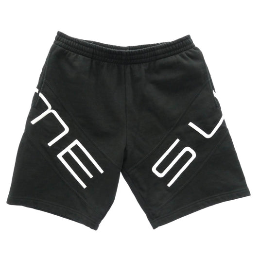 Supreme シュプリーム 22SS Stretch Sweatshort ストレッチ スウェット ショーツ パンツ ビッグロゴ 刺繍 ブラック系 L【中古】