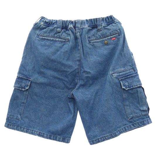 Supreme シュプリーム 22SS Cargo Work Short Denim カーゴ ワークショーツ デニム ショート パンツ 32 インディゴブルー系 32【中古】