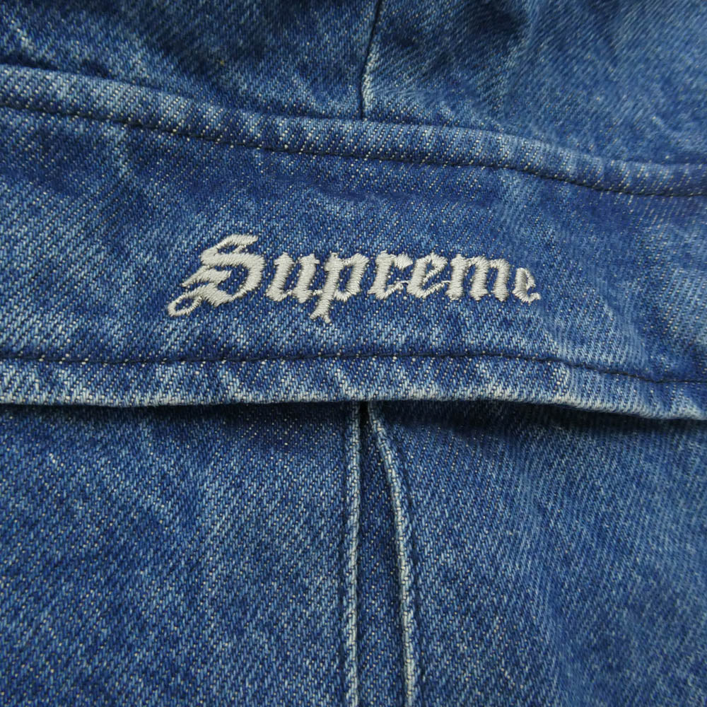 Supreme シュプリーム 22SS Cargo Work Short Denim カーゴ ワークショーツ デニム ショート パンツ 32 インディゴブルー系 32【中古】