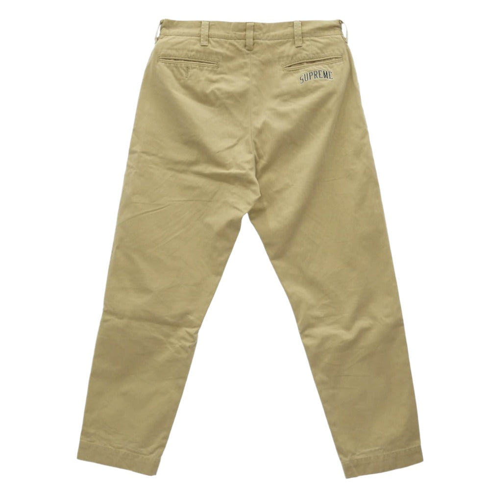 Supreme シュプリーム 24SS Chino Work Pants バックポケット ロゴ刺繍 チノ ワーク パンツ チノパン 32 ベージュ系 32【中古】