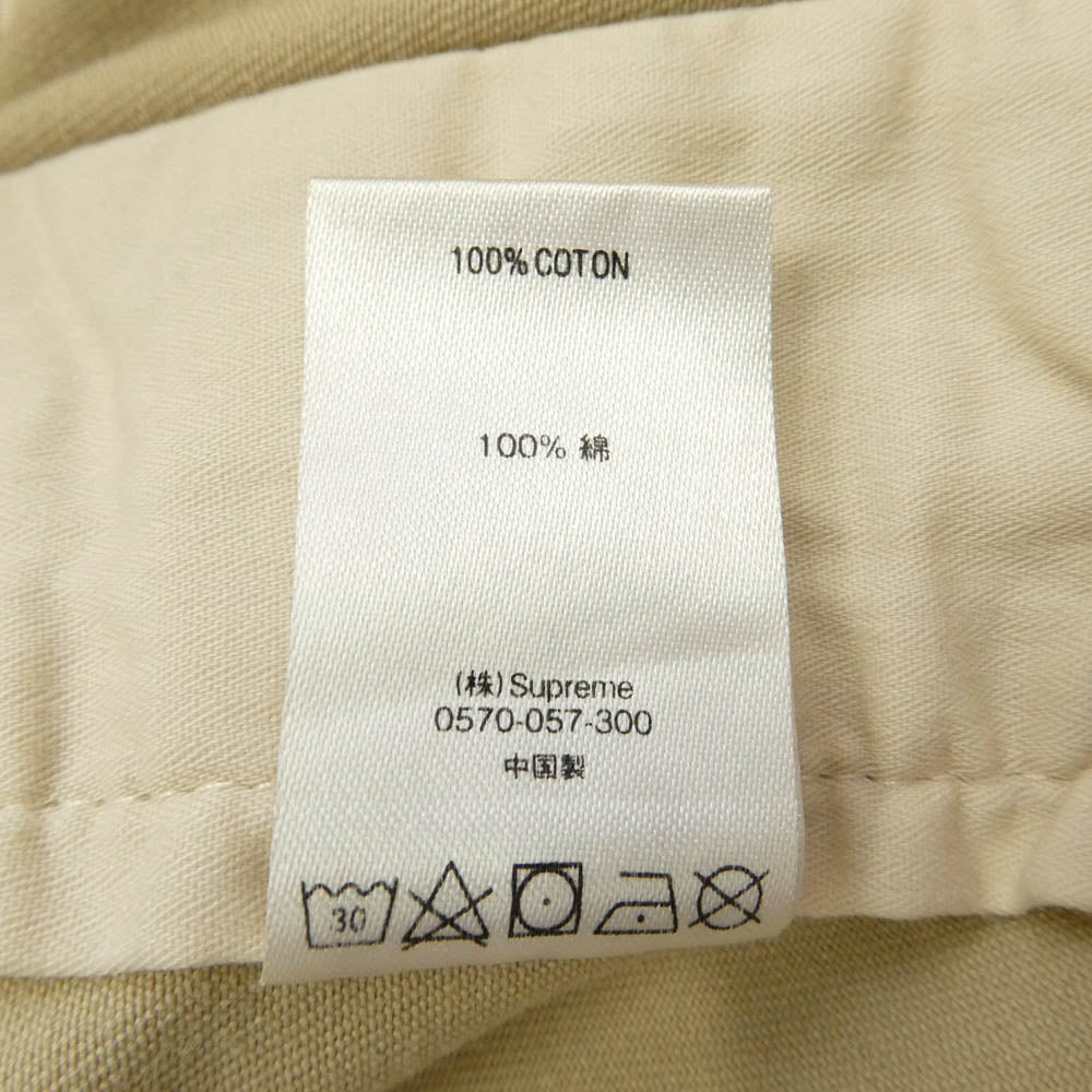 Supreme シュプリーム 24SS Chino Work Pants バックポケット ロゴ刺繍 チノ ワーク パンツ チノパン 32 ベージュ系 32【中古】