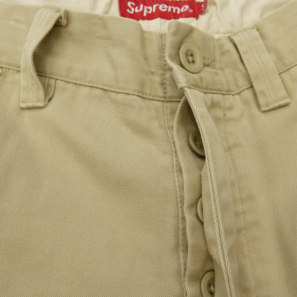 Supreme シュプリーム 24SS Chino Work Pants バックポケット ロゴ刺繍 チノ ワーク パンツ チノパン 32 ベージュ系 32【中古】