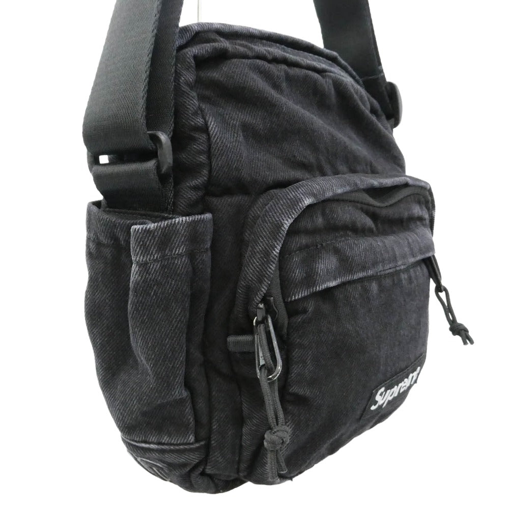 Supreme シュプリーム 25AW shoulder bag denim デニム ショルダーバッグ ブラック系 23×18.5×7.5cm【新古品】【未使用】【中古】