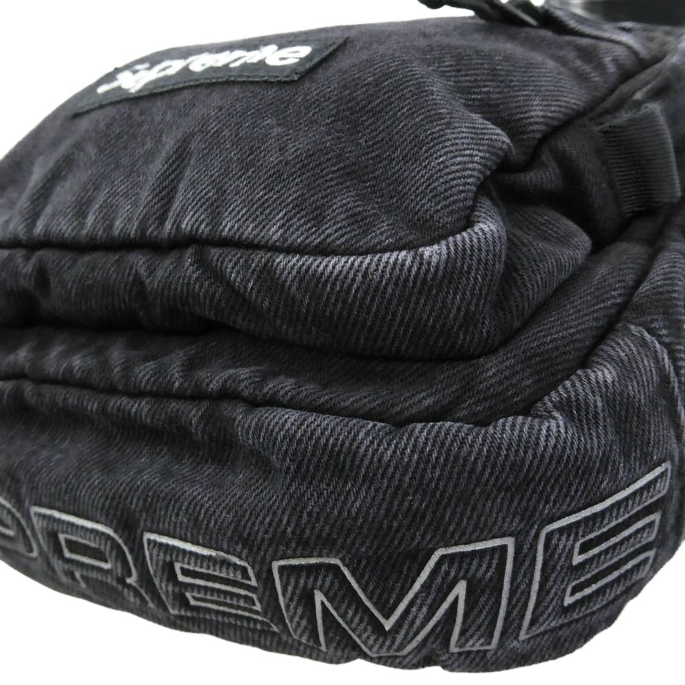 Supreme シュプリーム 25AW shoulder bag denim デニム ショルダーバッグ ブラック系 23×18.5×7.5cm【新古品】【未使用】【中古】