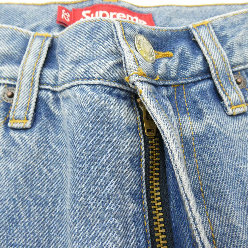 Supreme シュプリーム 26SS Baggy Short Washed Indigo バギー ショーツ ウォシュド インディゴ デニム パンツ 32 ライトブルー系 32【新古品】【未使用】【中古】