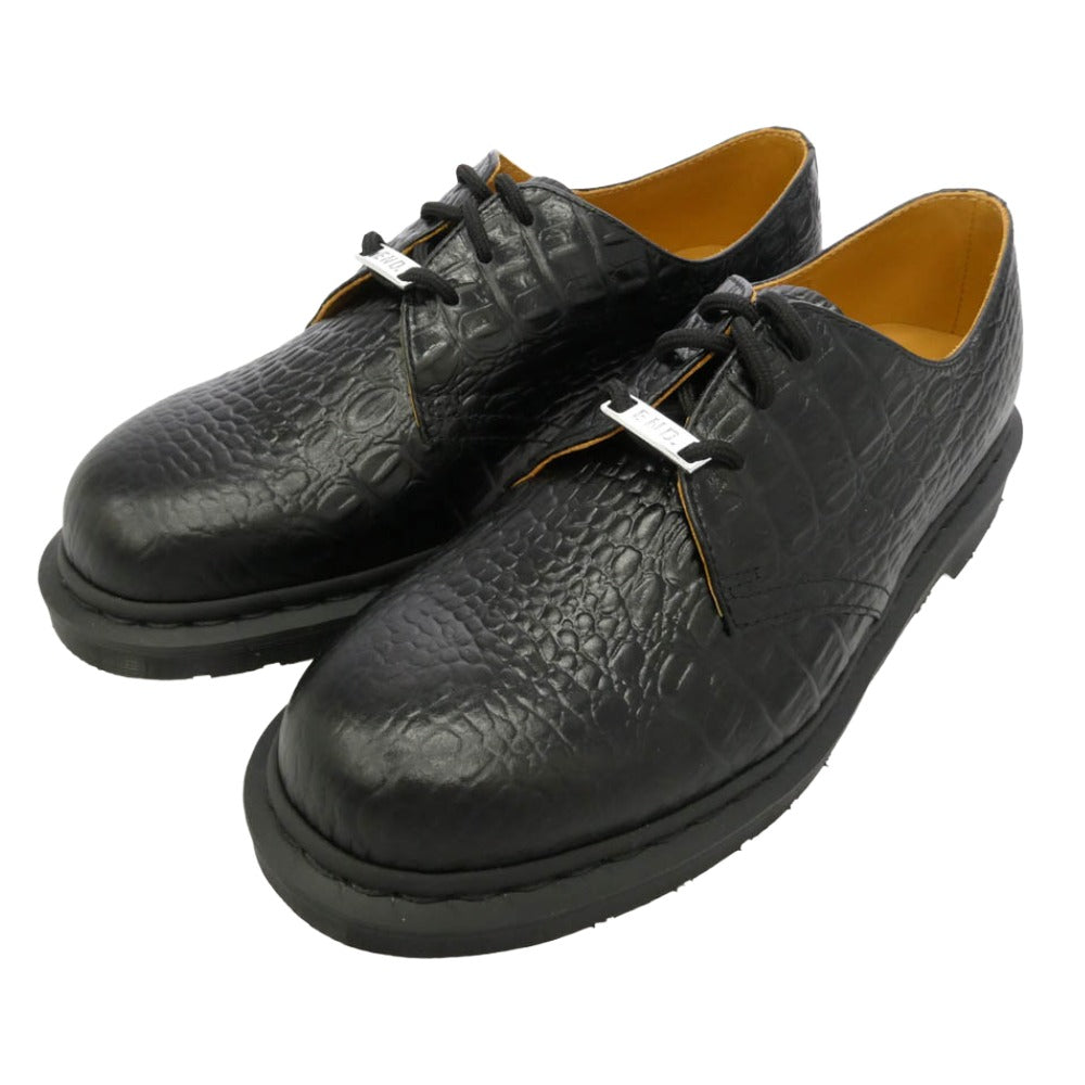 SOPHNET. ソフネット Dr.Martens ドクターマーチン 21SS 27004001 × END. × Dr.Martens 1461 3EYE SHOES CROC END ドクターマーチン エンド クロコ 型押し 3ホール レザー シューズ ブラック系 US10【新古品】【未使用】【中古】