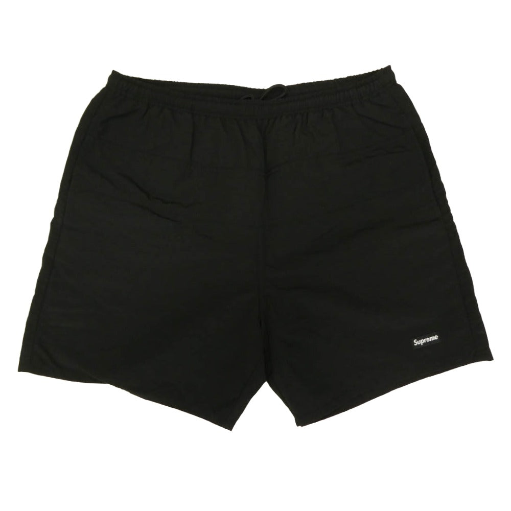 Supreme シュプリーム 17SS Split Logo Water Short ウォーター ショーツ スプリット ロゴ スイム ショート パンツ 刺繍ロゴ ブラック系 M【中古】