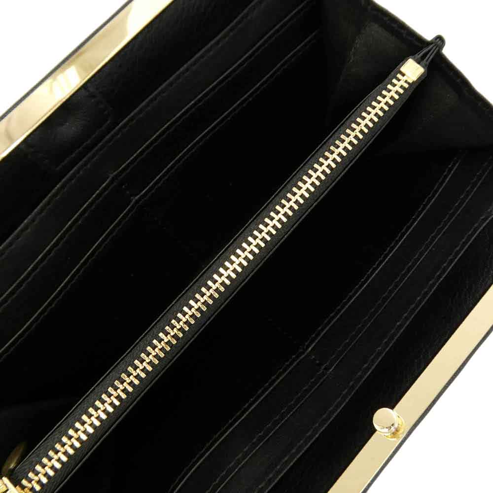 モルフェ SAC A MAIN Framed Leather Long Wallet サック ア マイン フレーム レザー ロング ウォレット ブラック系【中古】