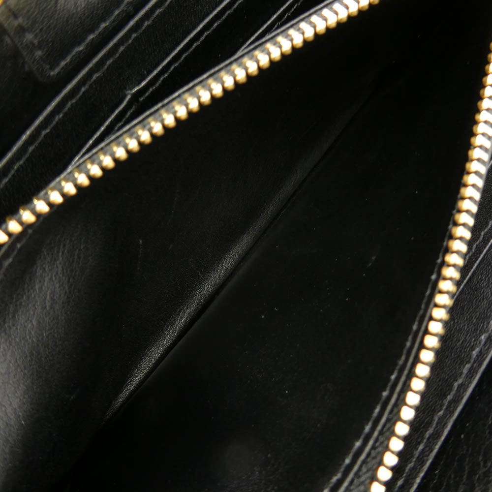 モルフェ SAC A MAIN Framed Leather Long Wallet サック ア マイン フレーム レザー ロング ウォレット ブラック系【中古】