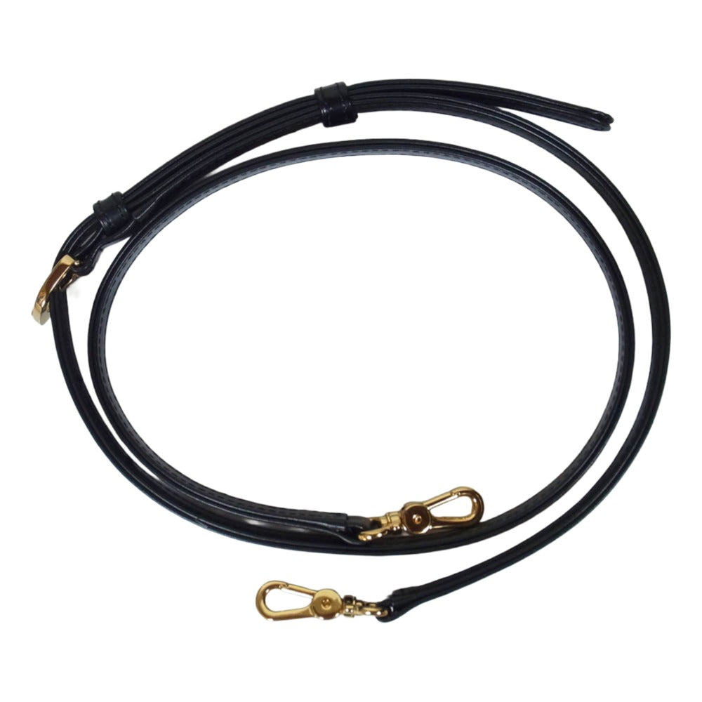 ハマノ アールマイン レザー 2WAY ハンドバッグ ショルダーバッグ ブラック系【美品】【中古】