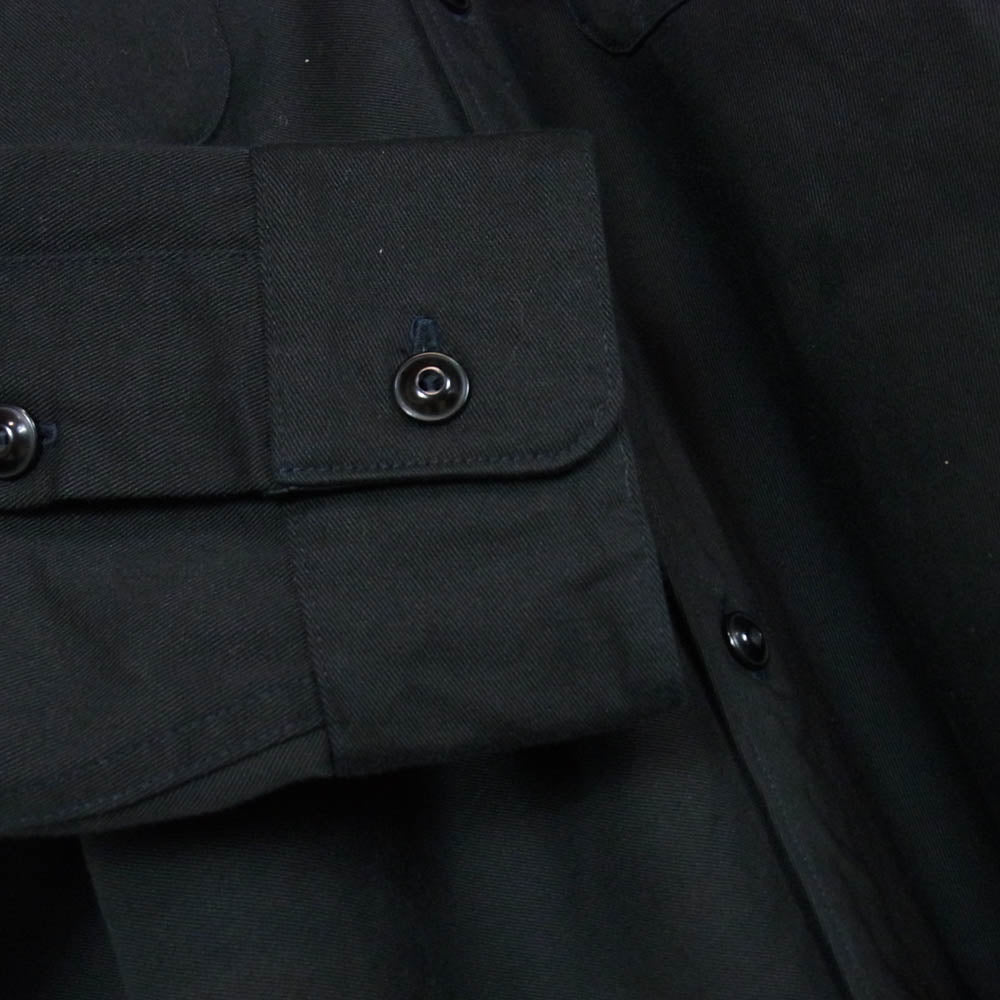 ナイスネス 22AW NN-1901Y15 SHELLEY チノオフィサー シャツ ブラック系 M【中古】