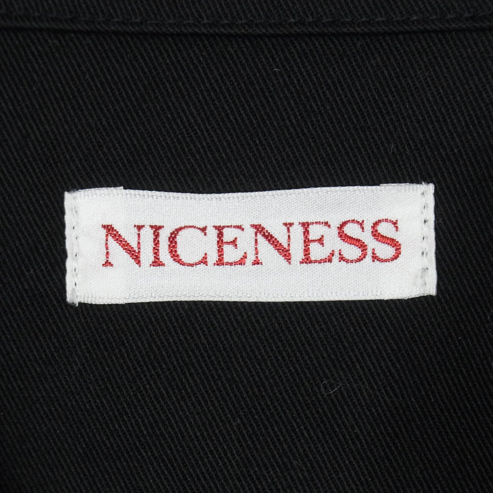 ナイスネス 22AW NN-1901Y15 SHELLEY チノオフィサー シャツ ブラック系 M【中古】