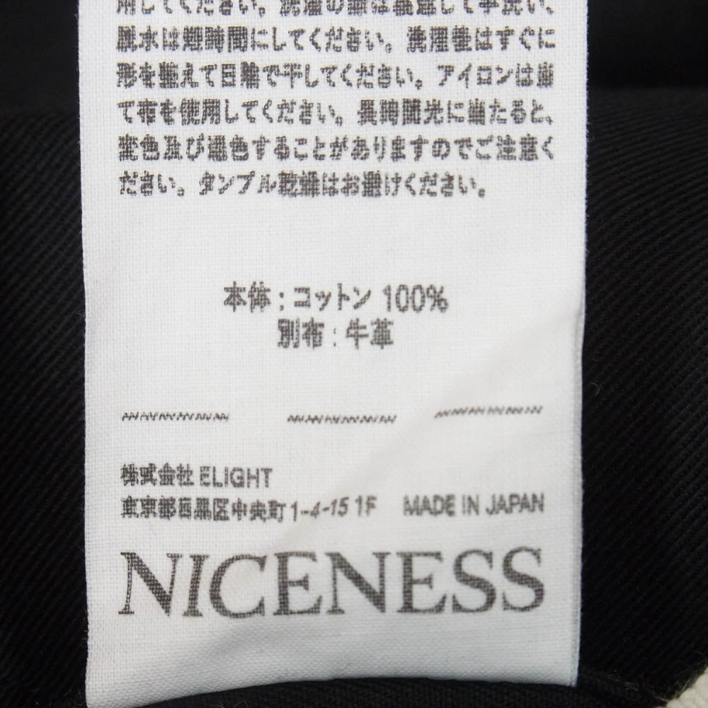 ナイスネス 22AW NN-1901Y15 SHELLEY チノオフィサー シャツ ブラック系 M【中古】