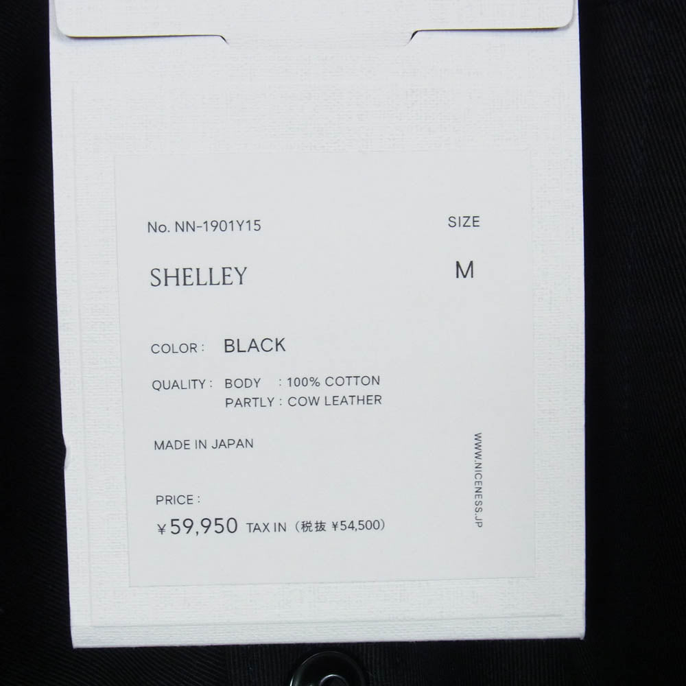 ナイスネス 22AW NN-1901Y15 SHELLEY チノオフィサー シャツ ブラック系 M【中古】