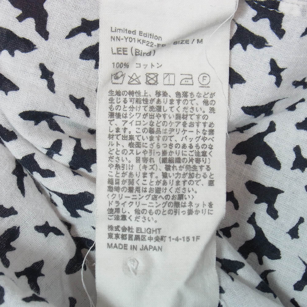 ナイスネス 22AW NN-Y01KF22-FB LEE BIRD 総柄 プリント シャツ 長袖