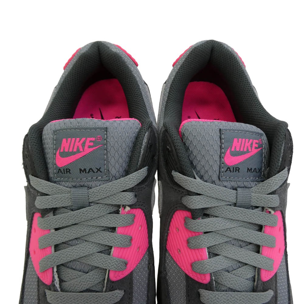 NIKE ナイキ DM0029-010 Air Max 90 Hyper Pink エアマックス90 ハイパー ピンク ローカット スニーカー グレー系 ピンク系 26.5cm【極上美品】【中古】