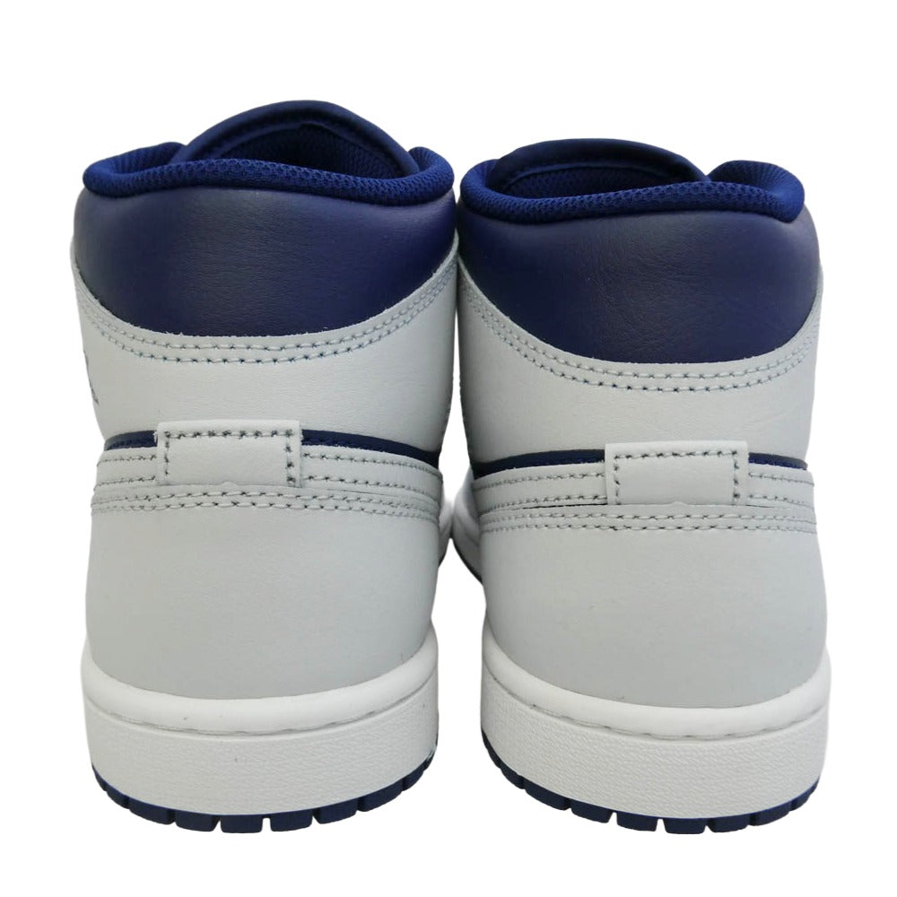 NIKE AIR JORDAN ナイキ ジョーダン DQ8426-403 Air Jordan 1 Mid Blue Void AJ1 エアジョーダン1 ミッド ブルーボイド ハイカット スニーカー ダークネイビー系 グレー系 26.5cm【極上美品】【中古】