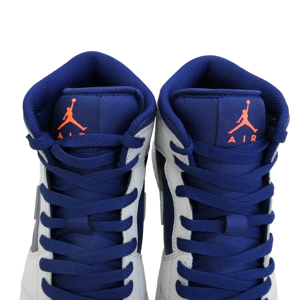 NIKE AIR JORDAN ナイキ ジョーダン DQ8426-403 Air Jordan 1 Mid Blue Void AJ1 エアジョーダン1 ミッド ブルーボイド ハイカット スニーカー ダークネイビー系 グレー系 26.5cm【極上美品】【中古】