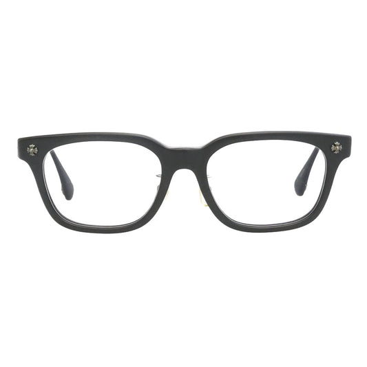 CHROME HEARTS クロムハーツ（原本無） COX UCKER マットブラックフレーム CHクロステンプル ウェリントン 眼鏡 メガネ 度入り フレーム：ブラック系　レンズ：ブラック 52□19-153【中古】