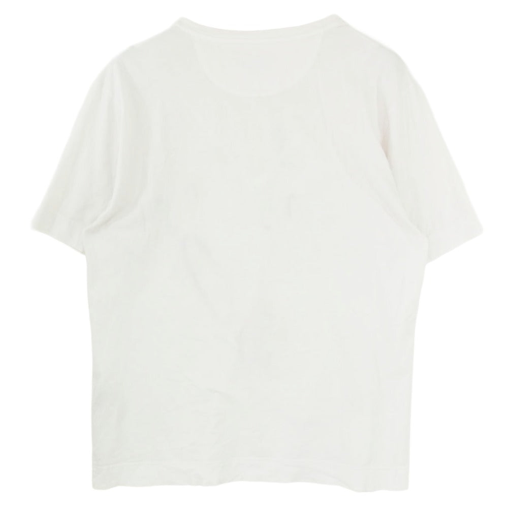 FENDI フェンディ 21SS 12CPF-21-604 エンブロイダリー 半袖 Tシャツ カットソー オフホワイト系 M【中古】