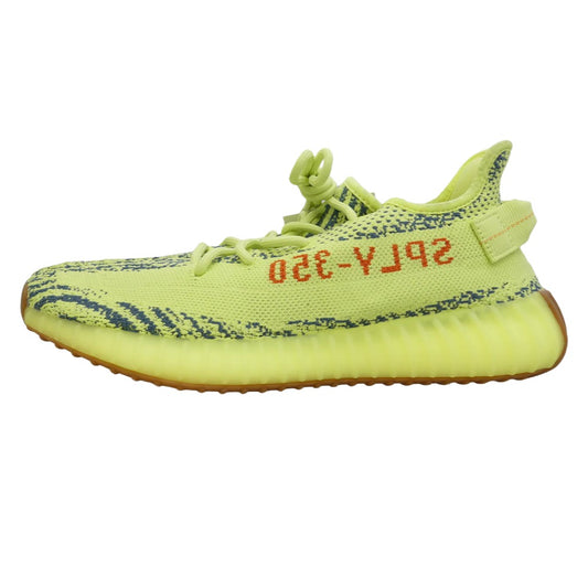 adidas アディダス B37572 Yeezy Boost 350 V2 Semi Frozen Yellow イージーブースト セミフローズンイエロー スニーカー イエロー系 ネイビー系 27cm【新古品】【未使用】【中古】