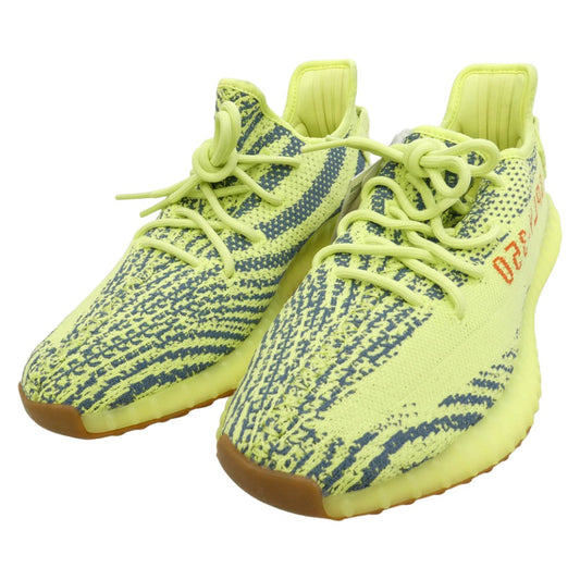adidas アディダス B37572 Yeezy Boost 350 V2 Semi Frozen Yellow イージーブースト セミフローズンイエロー スニーカー イエロー系 ネイビー系 27cm【新古品】【未使用】【中古】
