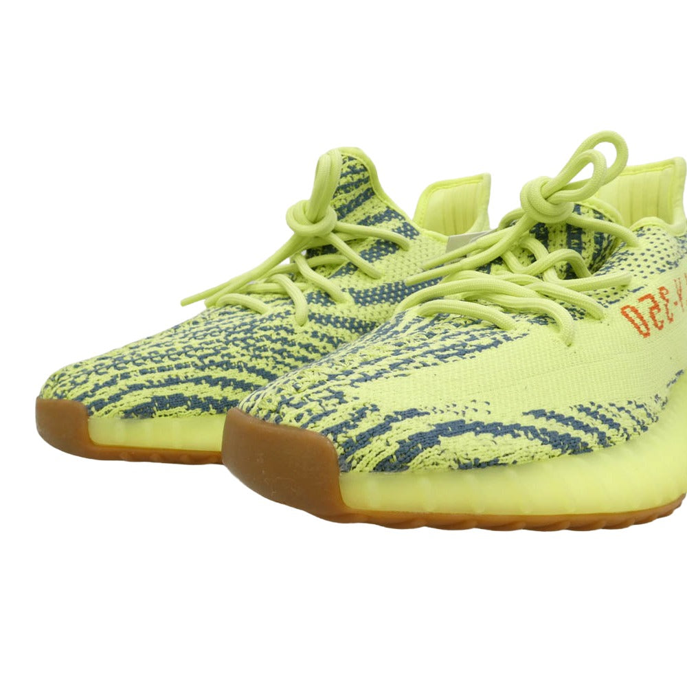 adidas アディダス B37572 Yeezy Boost 350 V2 Semi Frozen Yellow イージーブースト セミフローズンイエロー スニーカー イエロー系 ネイビー系 27cm【新古品】【未使用】【中古】