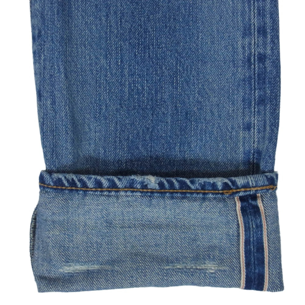 HYSTERIC GLAMOUR ヒステリックグラマー 5AP-0701 クラッシュ リペア加工 スタッズ デニム パンツ インディゴブルー系 28【中古】