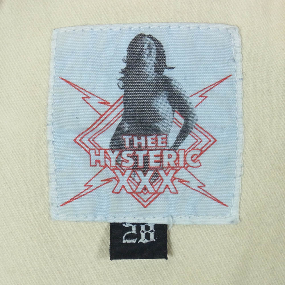 HYSTERIC GLAMOUR ヒステリックグラマー 5AP-0701 クラッシュ リペア加工 スタッズ デニム パンツ インディゴブルー系 28【中古】