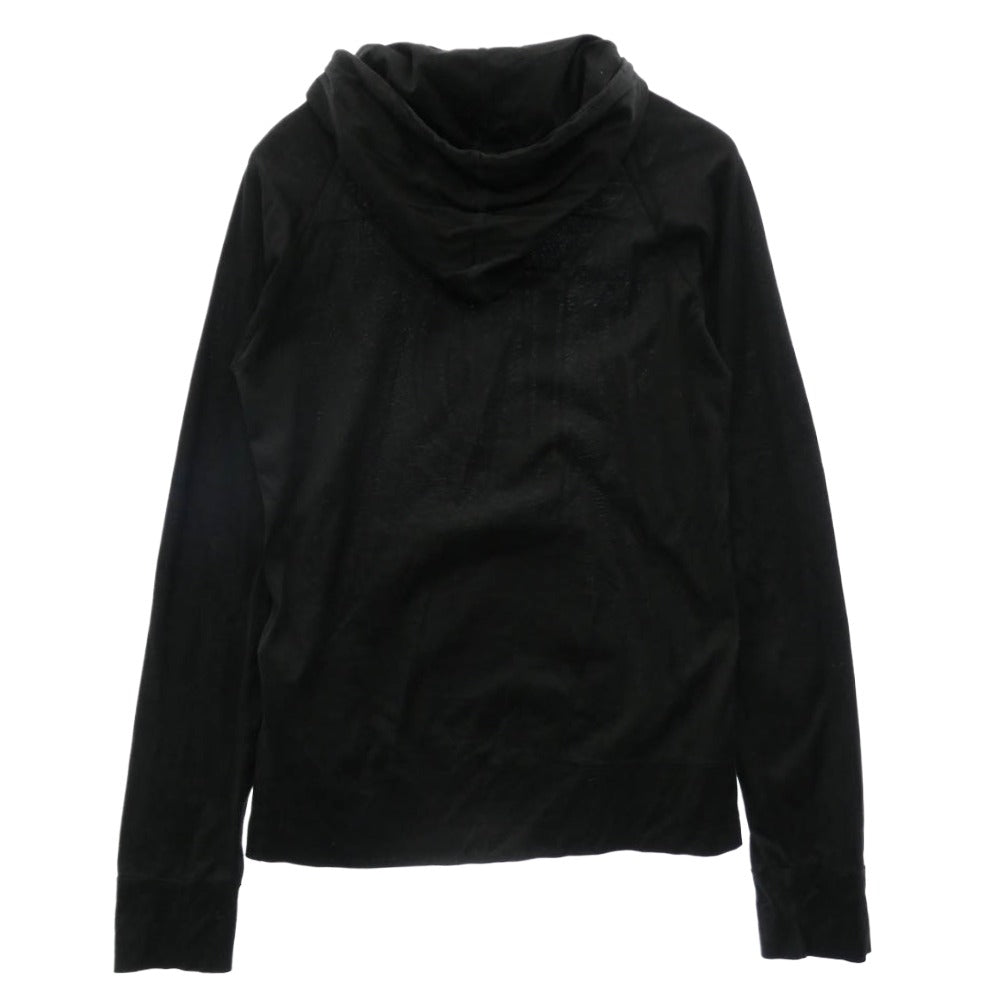 DIOR HOMME ディオールオム 04SS 4SH3058205 エディ期 Dロゴ プリント ライトウエイト コットン プルオーバー パーカー ブラック系 S【中古】