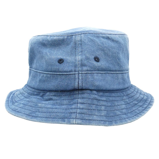 Supreme シュプリーム 24AW Classic Logo Crusher クラシック ロゴ クラッシャー バケットハット 帽子 インディゴブルー系 M/L【中古】