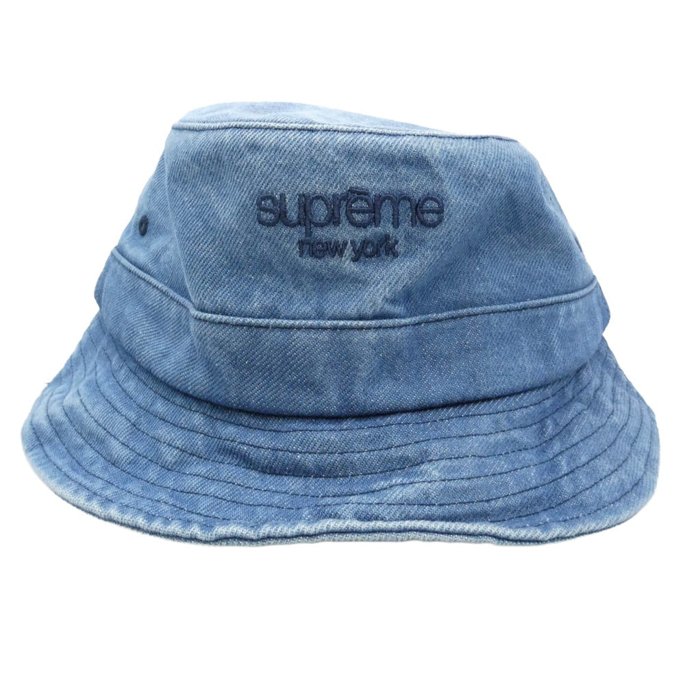 帽子 SUPREME シュプリーム 22SS Fat Tip Jacquard Denim Crusher Hat
