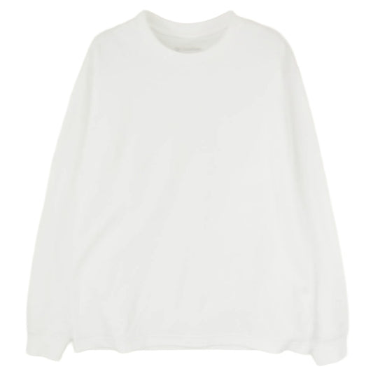 Goldwin ゴールドウィン GL62124 Cotton L/S T-shirt コットン ロゴ刺繍 長袖 Tシャツ カットソー ホワイト系 M【中古】