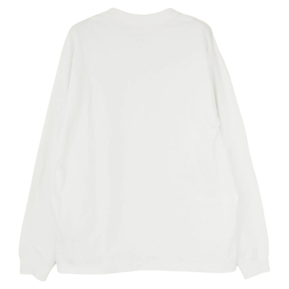 Goldwin ゴールドウィン GL62124 Cotton L/S T-shirt コットン ロゴ刺繍 長袖 Tシャツ カットソー ホワイト系 M【中古】