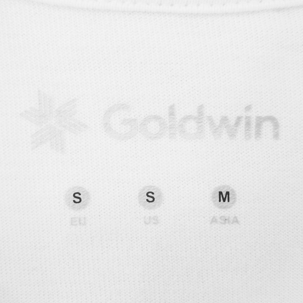 Goldwin ゴールドウィン GL62124 Cotton L/S T-shirt コットン ロゴ刺繍 長袖 Tシャツ カットソー ホワイト系 M【中古】
