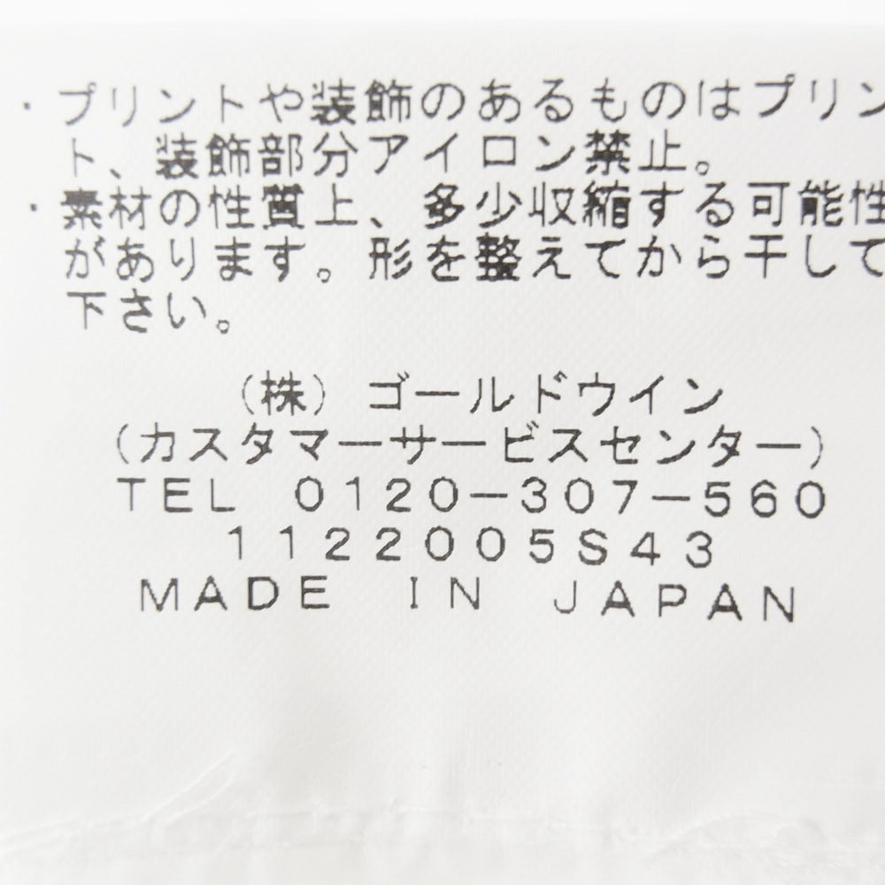 Goldwin ゴールドウィン GL62124 Cotton L/S T-shirt コットン ロゴ刺繍 長袖 Tシャツ カットソー ホワイト系 M【中古】