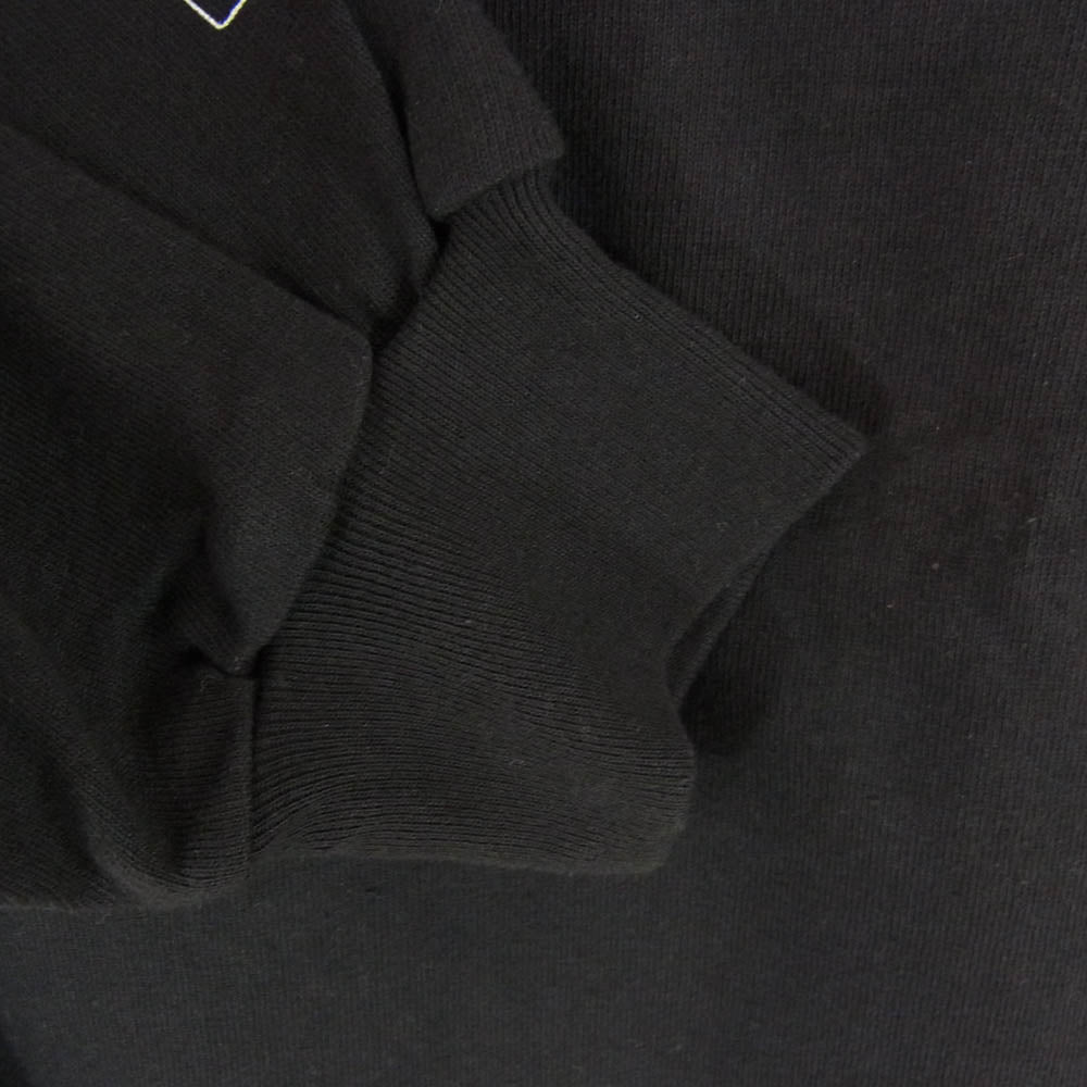 ボーゲン BG-25-2 ロゴ プリント コットン 長袖 Tシャツ カットソー ブラック系 M【極上美品】【中古】