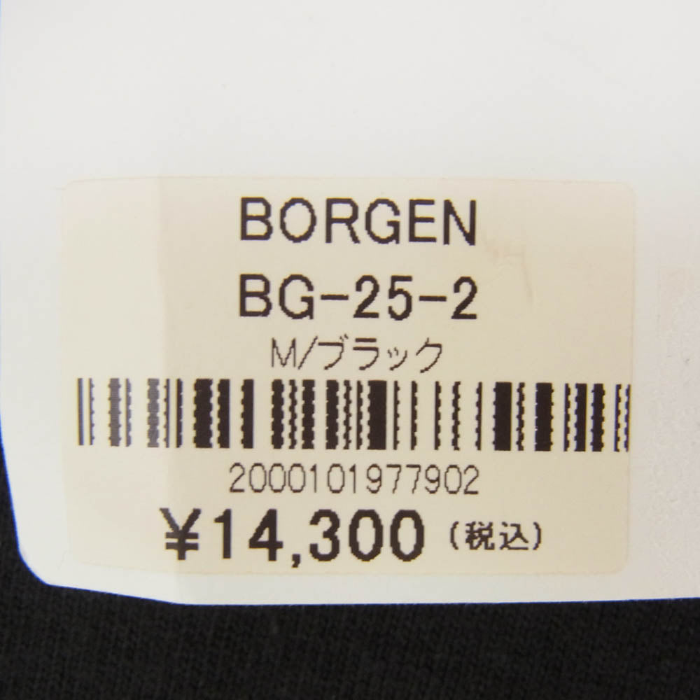 ボーゲン BG-25-2 ロゴ プリント コットン 長袖 Tシャツ カットソー ブラック系 M【極上美品】【中古】