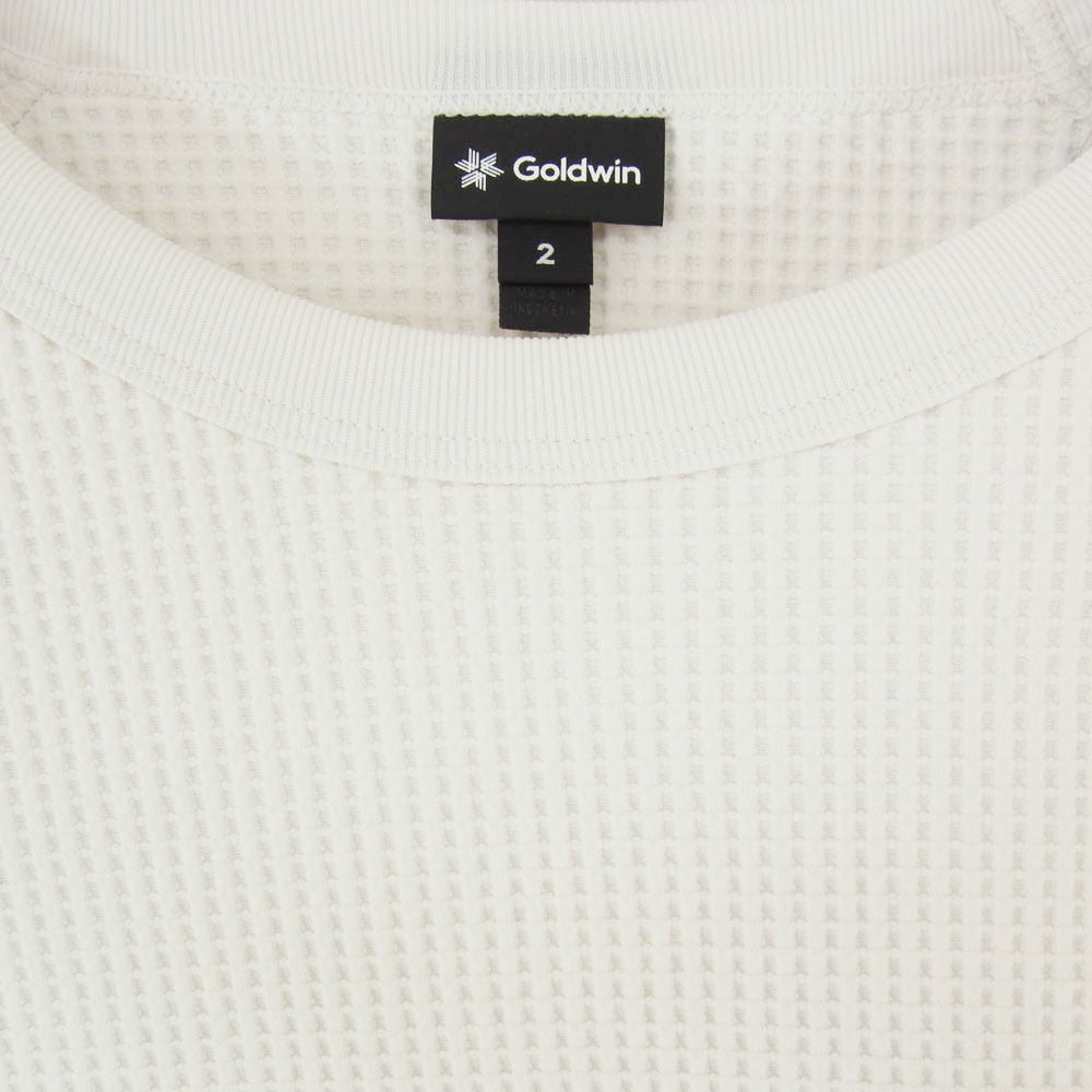 Goldwin ゴールドウィン GM44106 WF Light L/S T-shirt ワッフル サーマル ロングスリーブ 長袖 Tシャツ カットソー ホワイト系 M【新古品】【未使用】【中古】